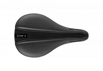 Line S Cromo Flat Saddle - Black