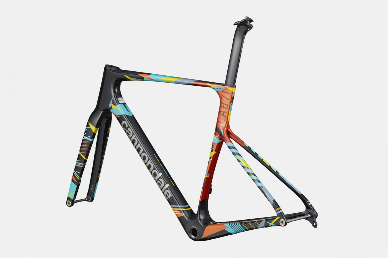 SuperSix EVO LAB71 Frameset - Black with WOW colors