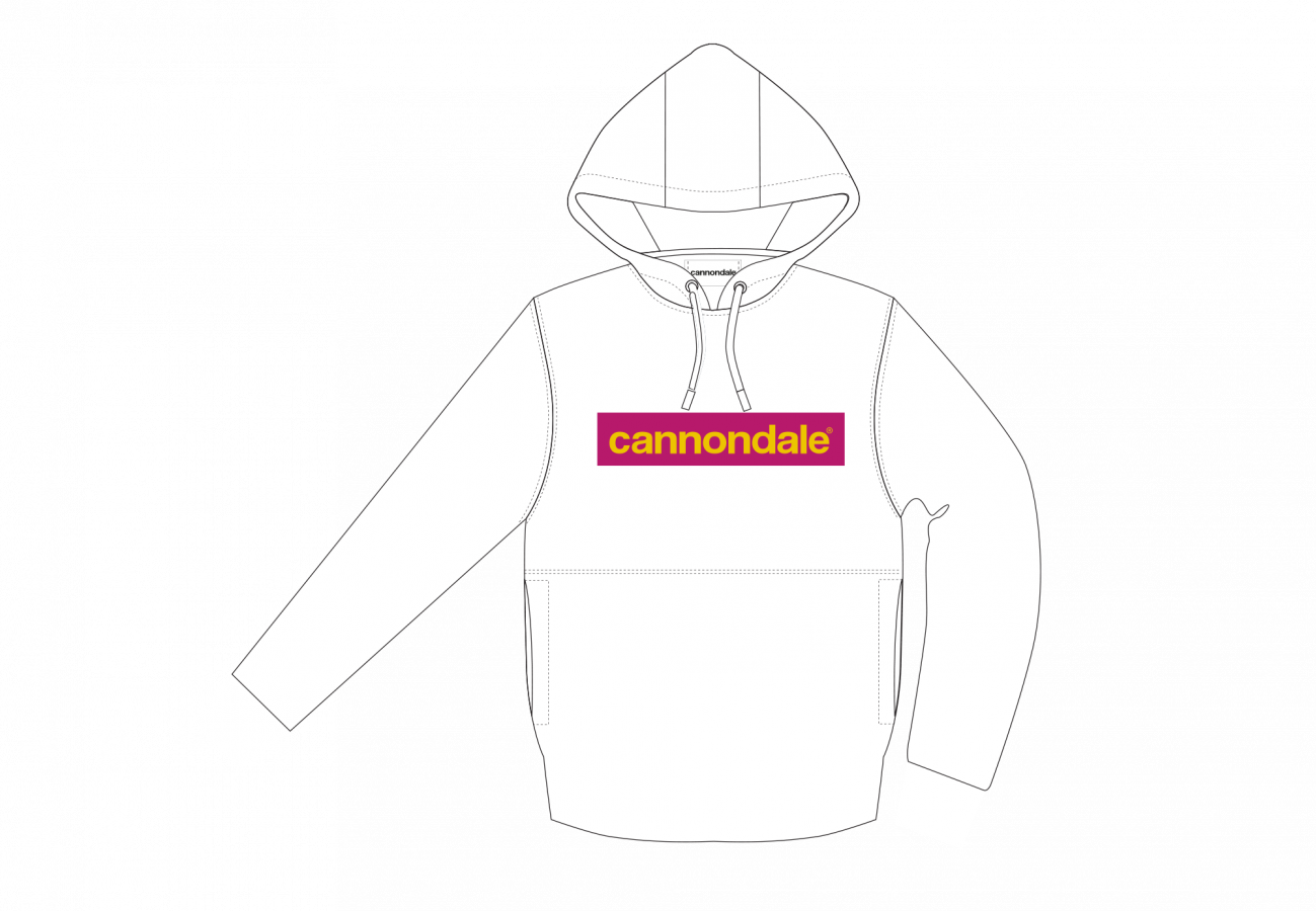 Cannondale Hoodie Box Logo - White