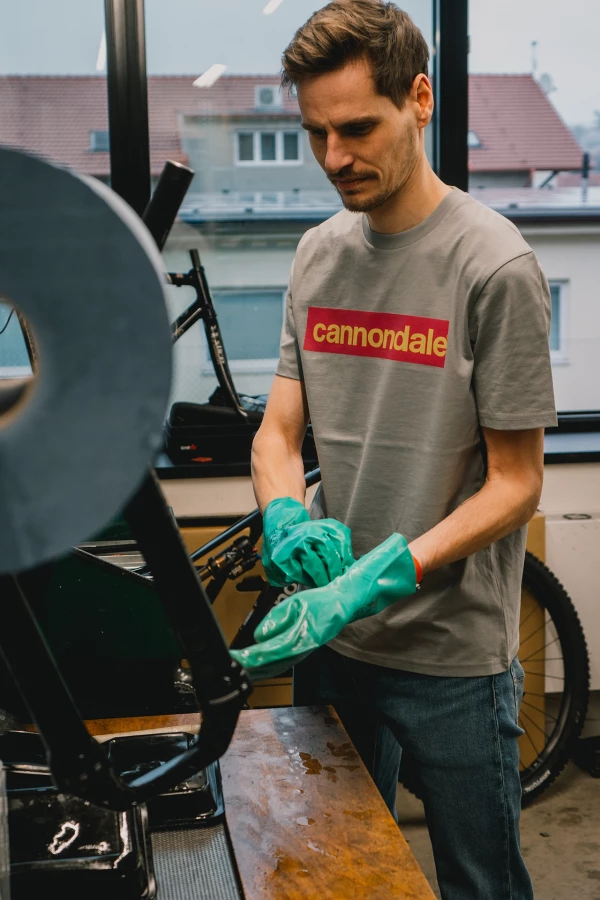 Cannondale T-Shirt Box Logo - Místy Grey