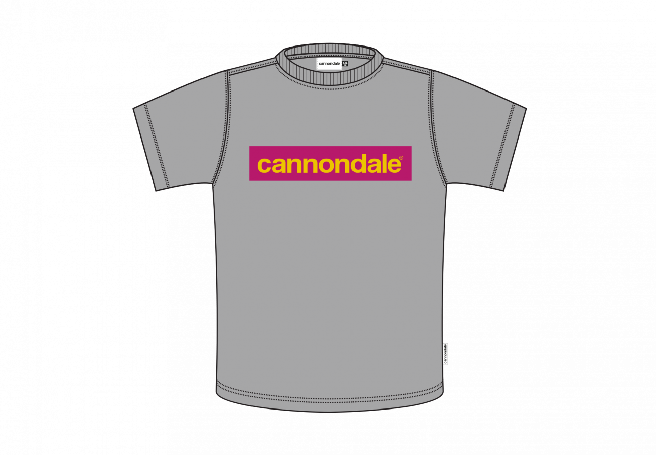 Cannondale T-Shirt Box Logo - Místy Grey